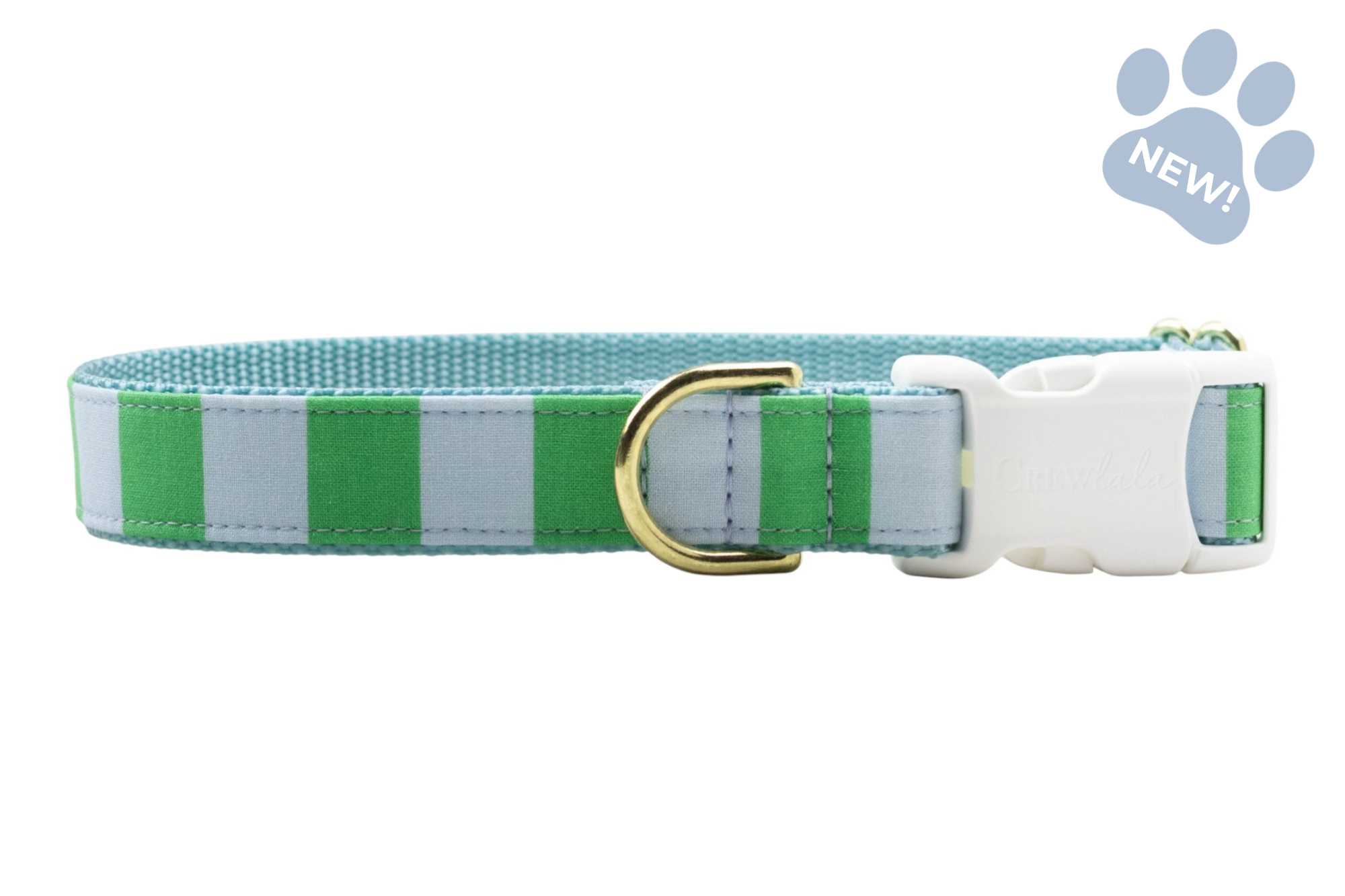 Cabana Stripes Dog Collar - Crew LaLa