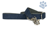 Indigo Blue Linen Dog Leash