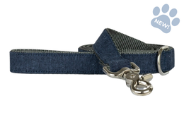 Indigo Blue Linen Dog Leash