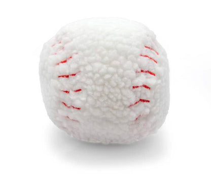 ThoozyPet Baseball Plush Dog Toy 4"