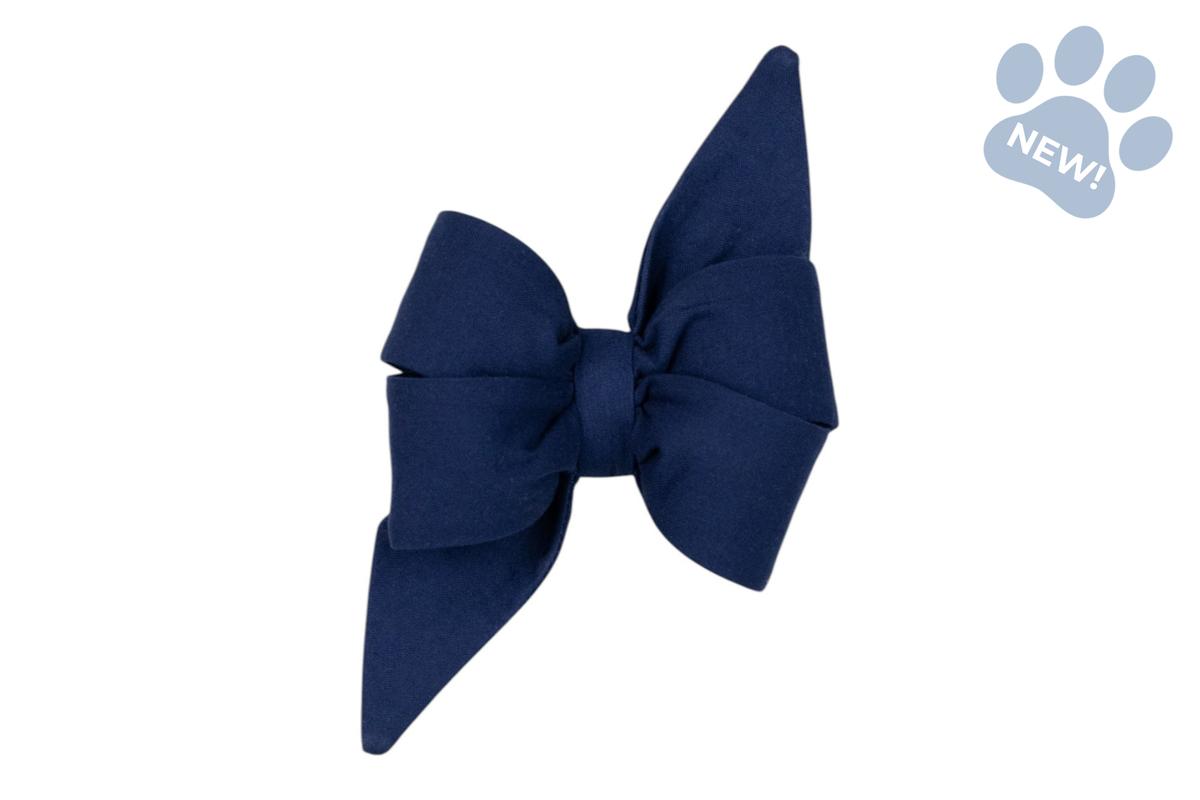 Navy Blue Belle Bow