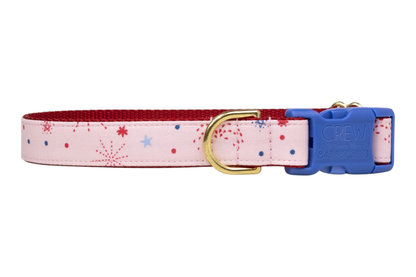 Pink Fireworks Bow Tie Collar