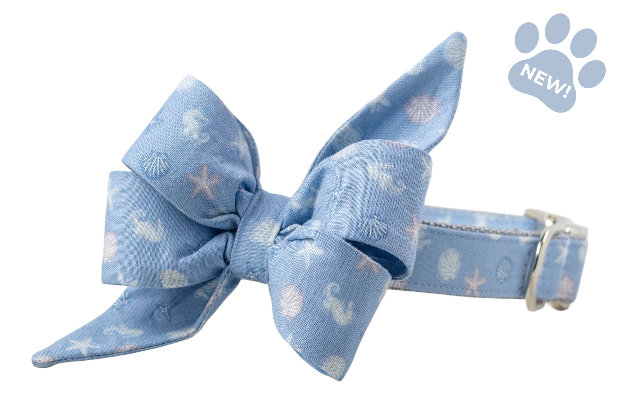 Sea Shells Belle Bow Collar - Crew LaLa
