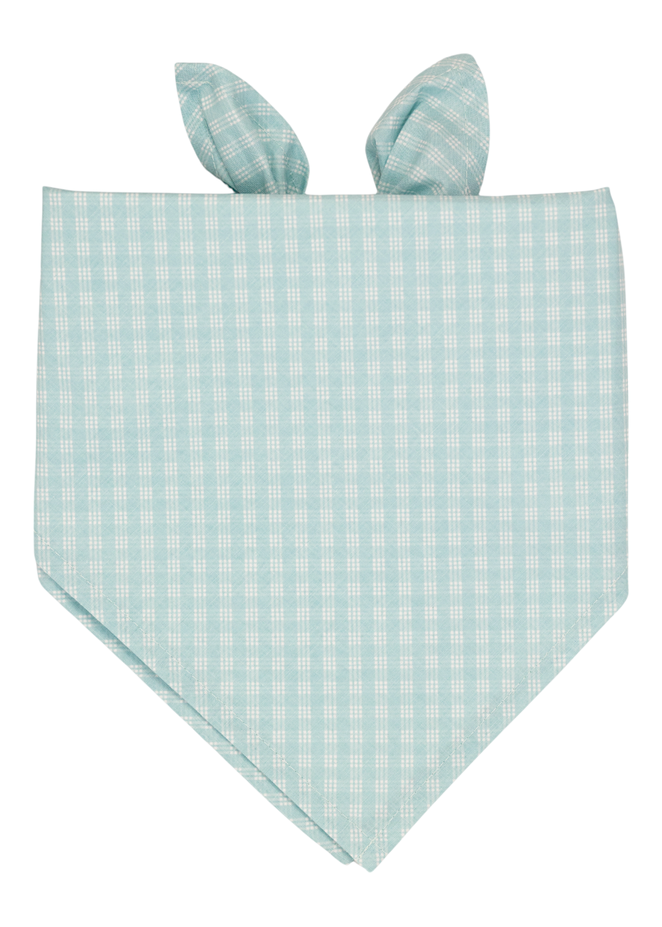 Blue Lattice Dog Bandana - Crew LaLa