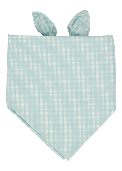 Blue Lattice Dog Bandana - Crew LaLa