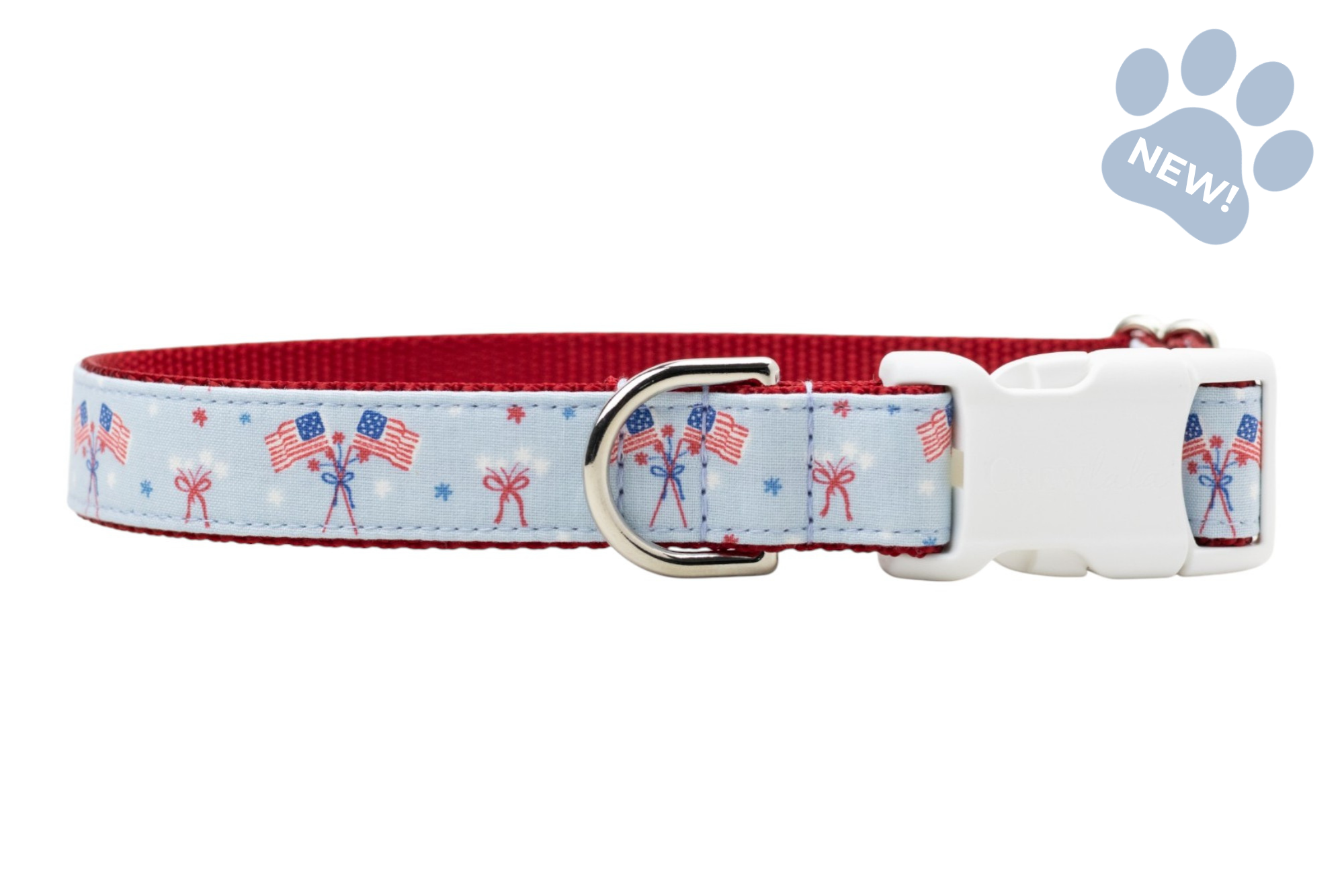 Patriotic Parade Dog Collar - Crew LaLa