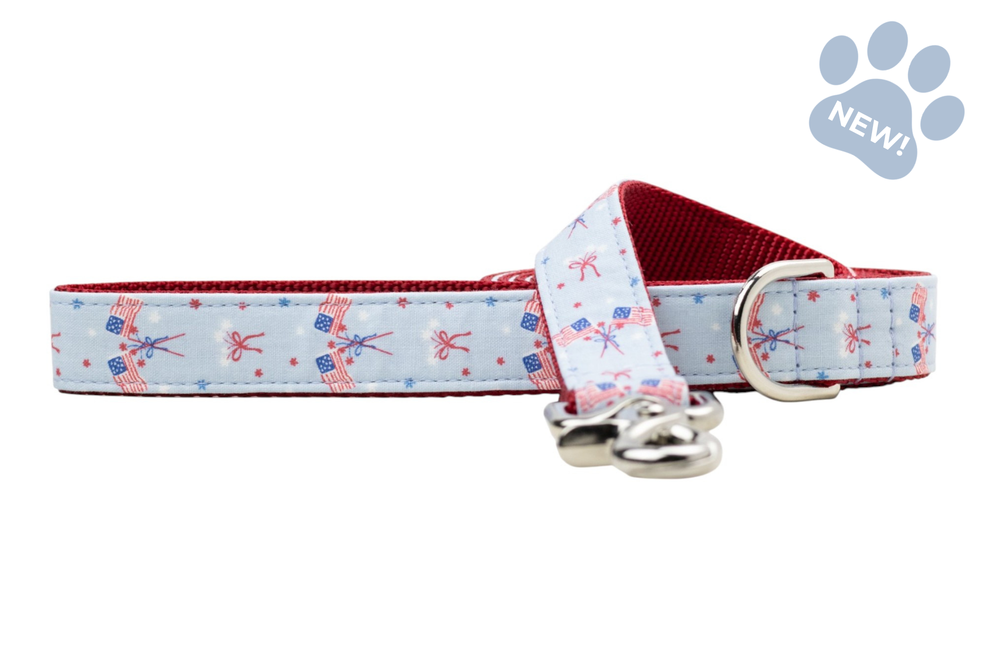 Patriotic Parade Dog Leash - Crew LaLa