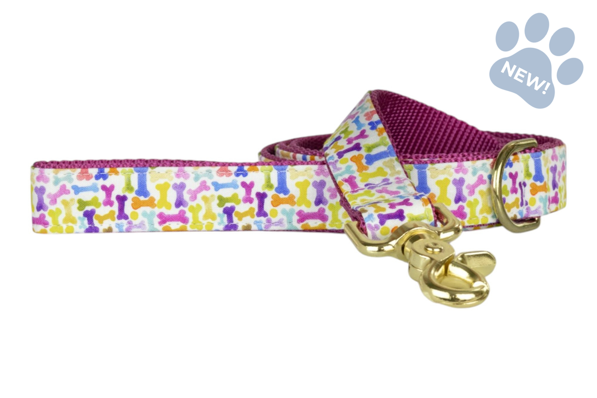 Puppy Party On Rose Dog Leash