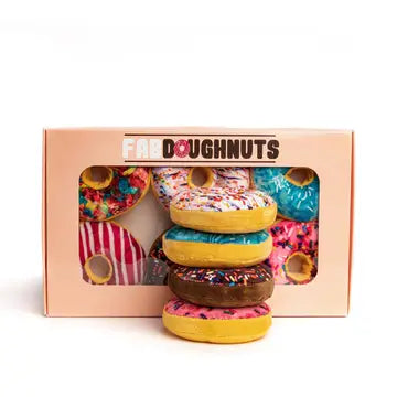 Box of Donuts Squeaky Dog Toy - Crew LaLa