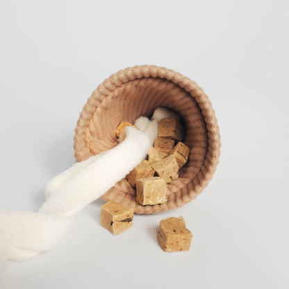 ICE CREAM POP // ENRICHMENT DOG TOY // Squeaky + Snuffle - Crew LaLa