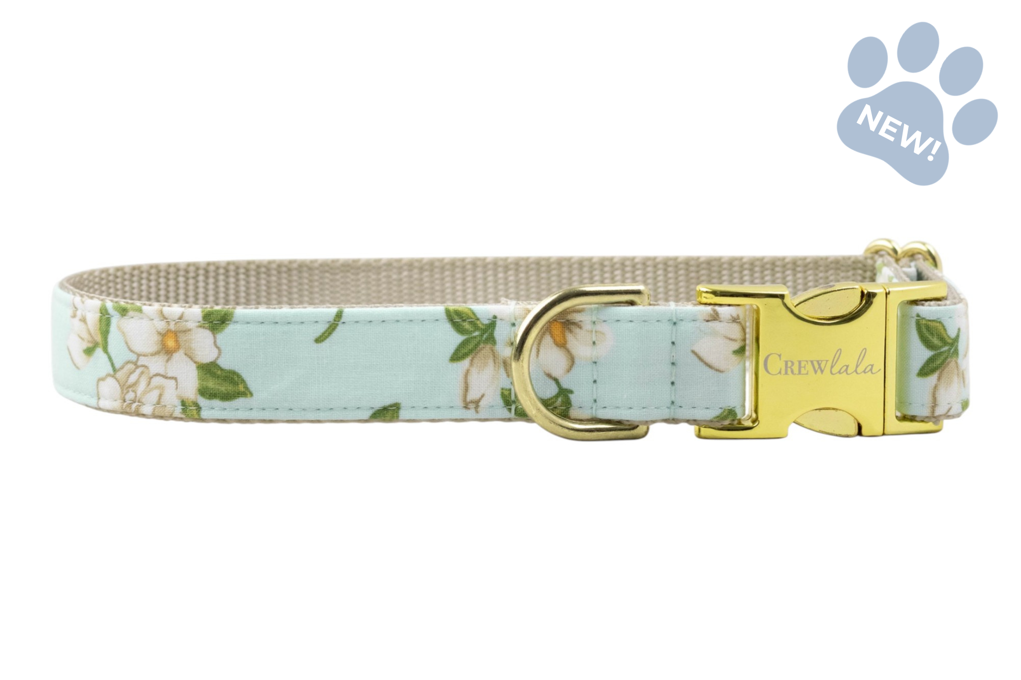 Sky Magnolia Dog Collar - Crew LaLa