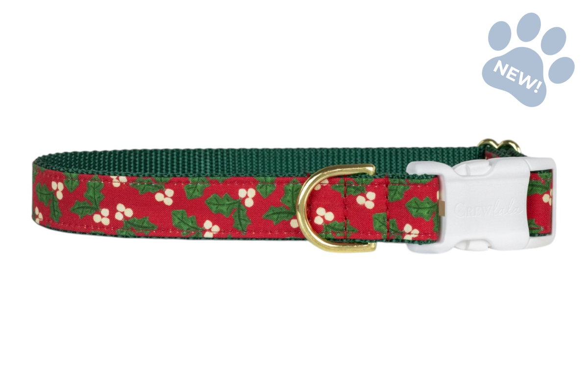 Holly Berry Dog Collar