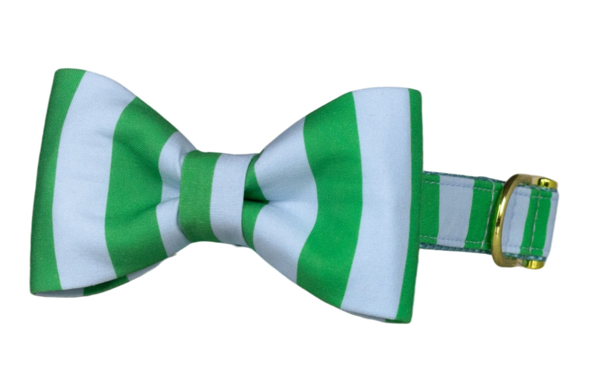 Cabana Stripes Bow Tie Collar