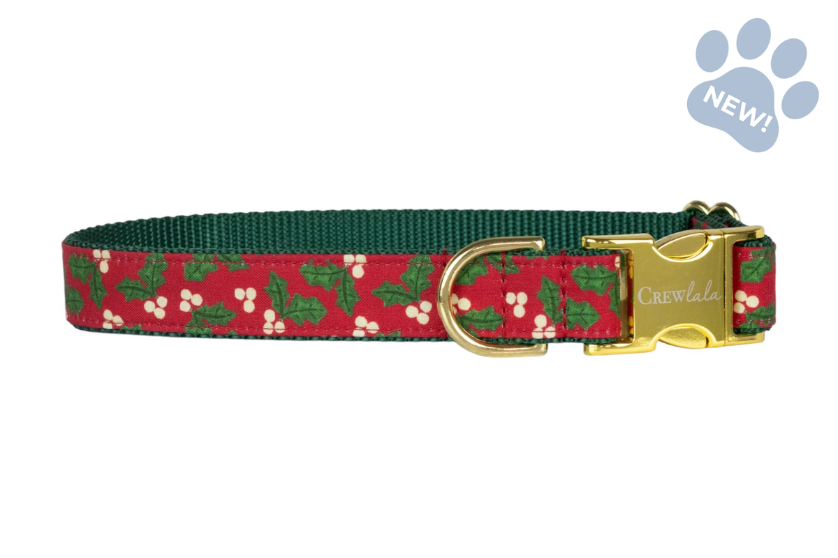 Holly Berry Dog Collar