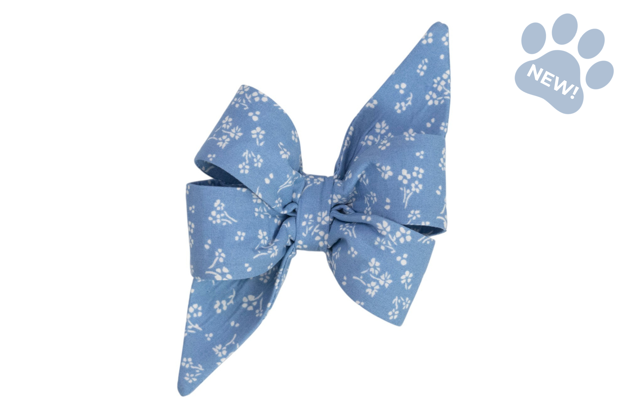 French Blue Blooms Belle Bow - Crew LaLa