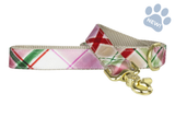 Sugar Plum Plaid Dog Leash