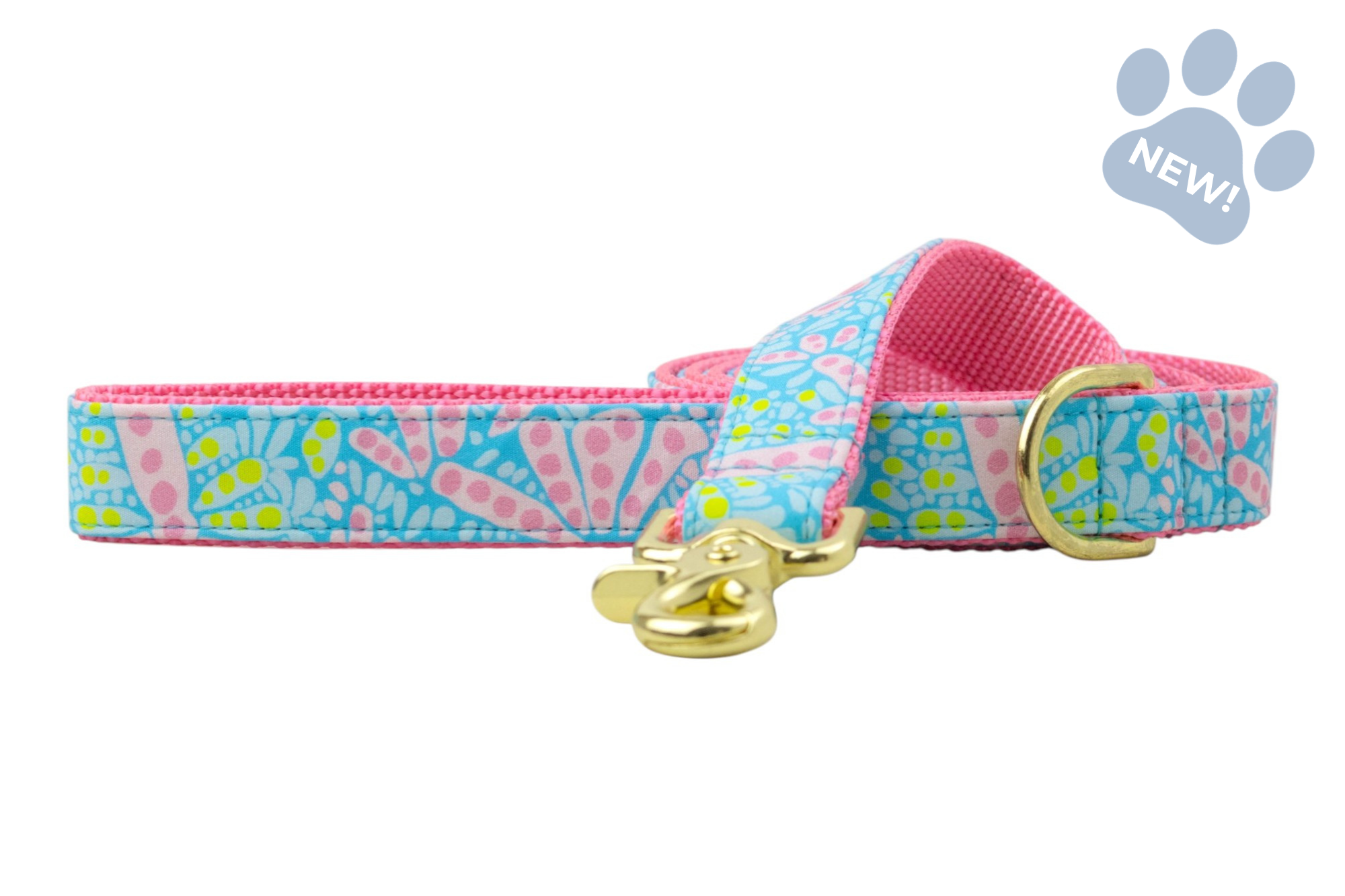Poppy Pink Dog Leash - Crew LaLa