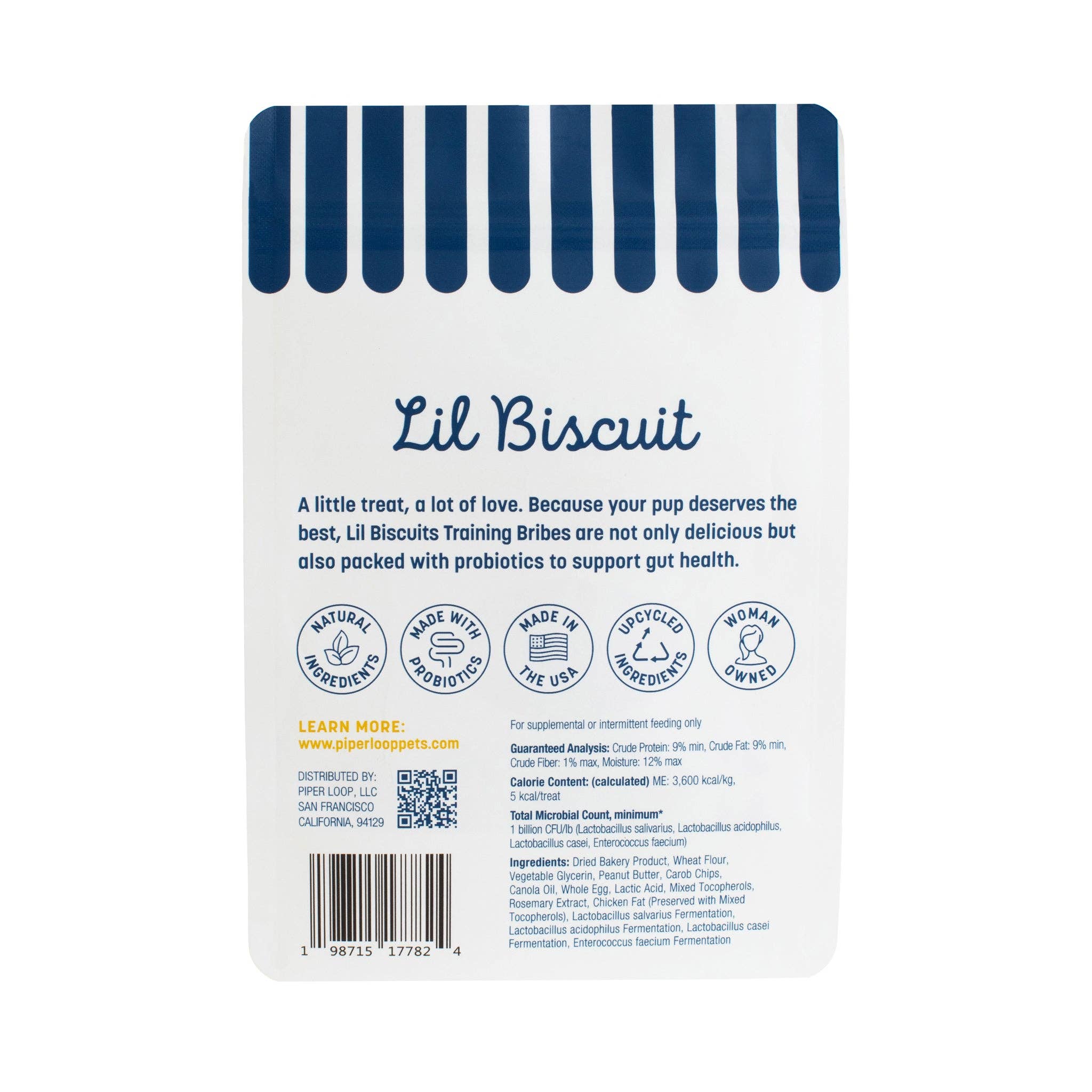 Lil Biscuit Chewy Peanut Butter & Carob