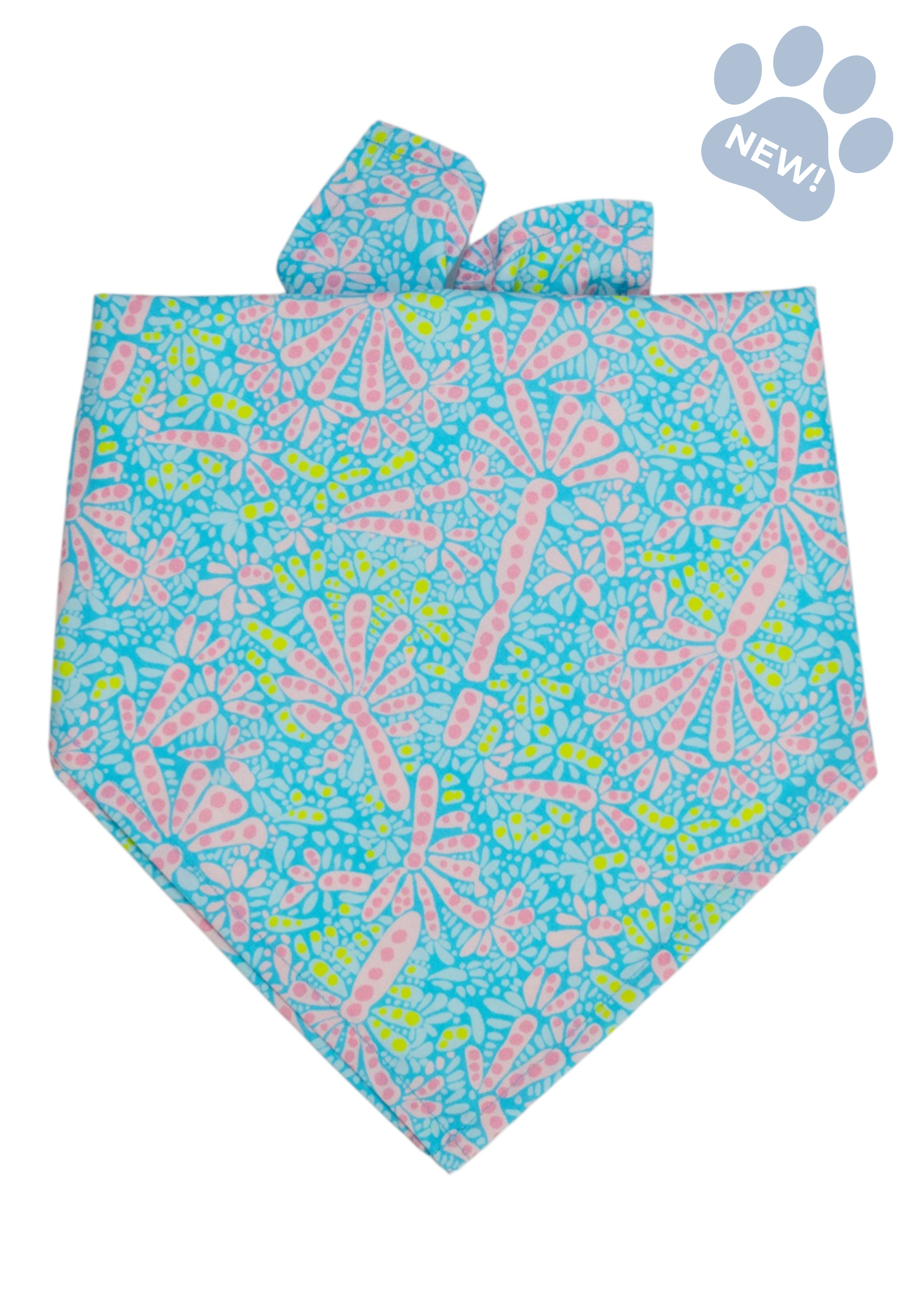 Poppy Pink Dog Bandana - Crew LaLa