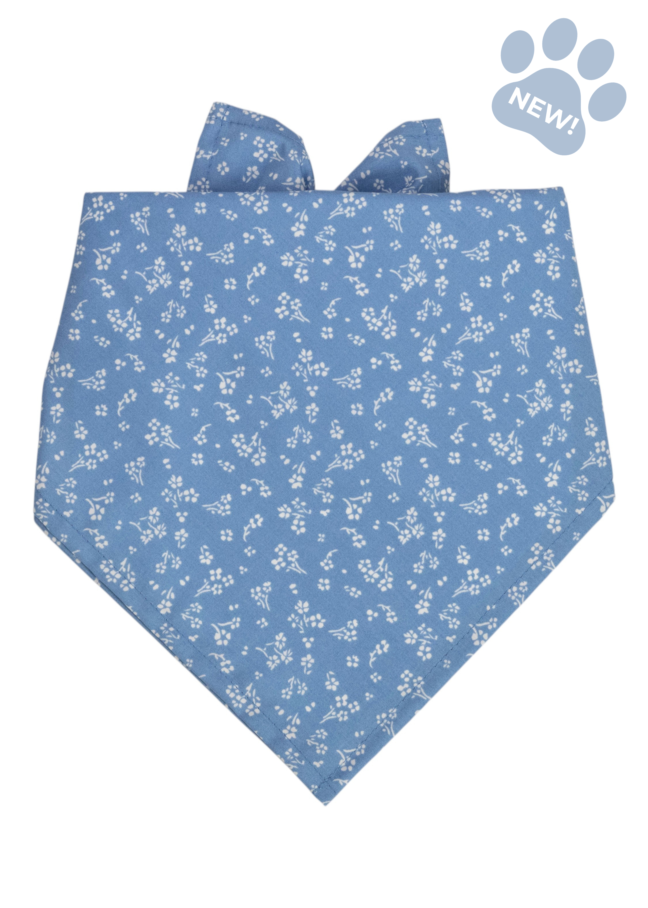 French Blue Blooms Dog Bandana - Crew LaLa