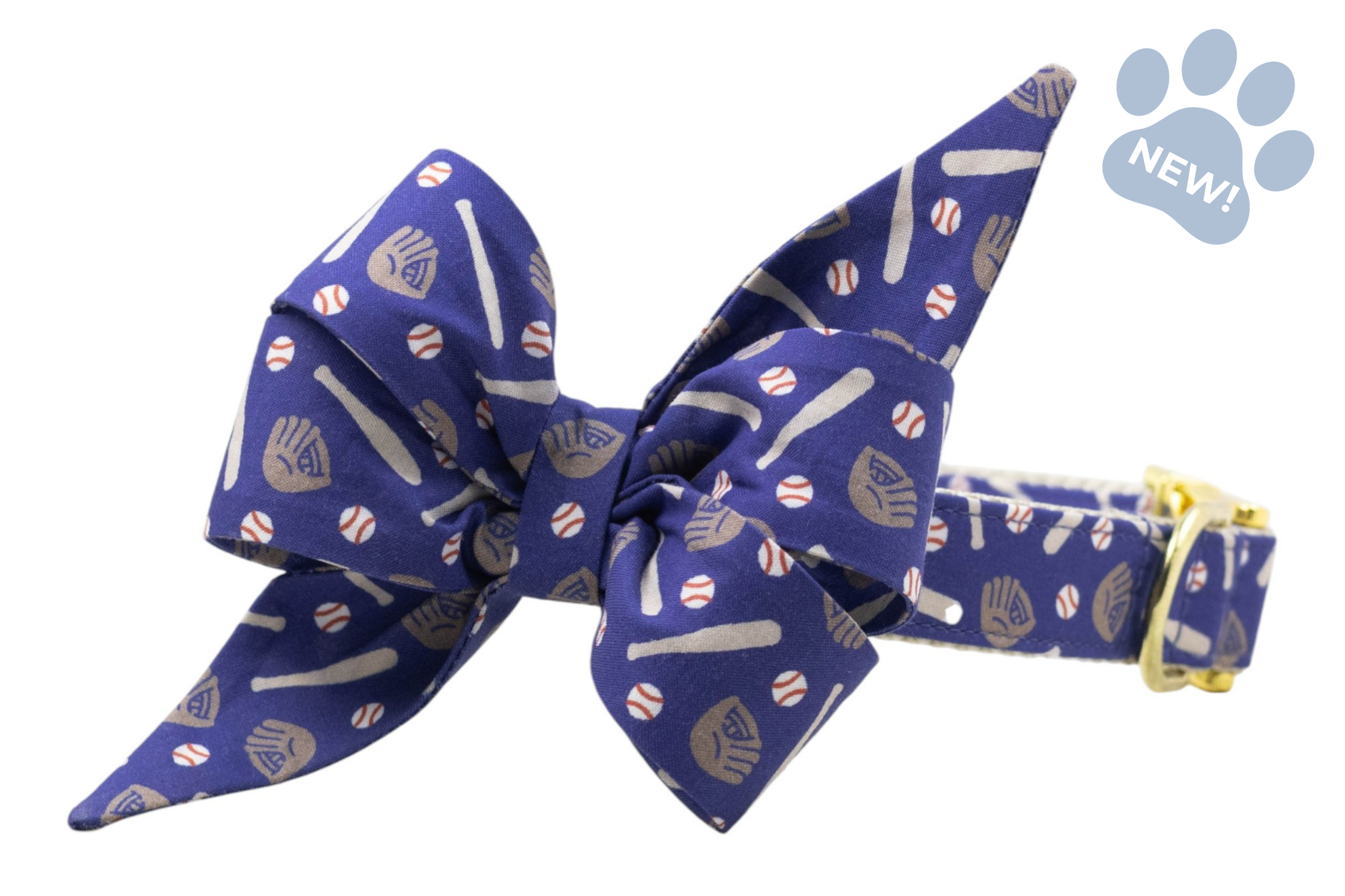 Play Ball Belle Bow Collar - Crew LaLa