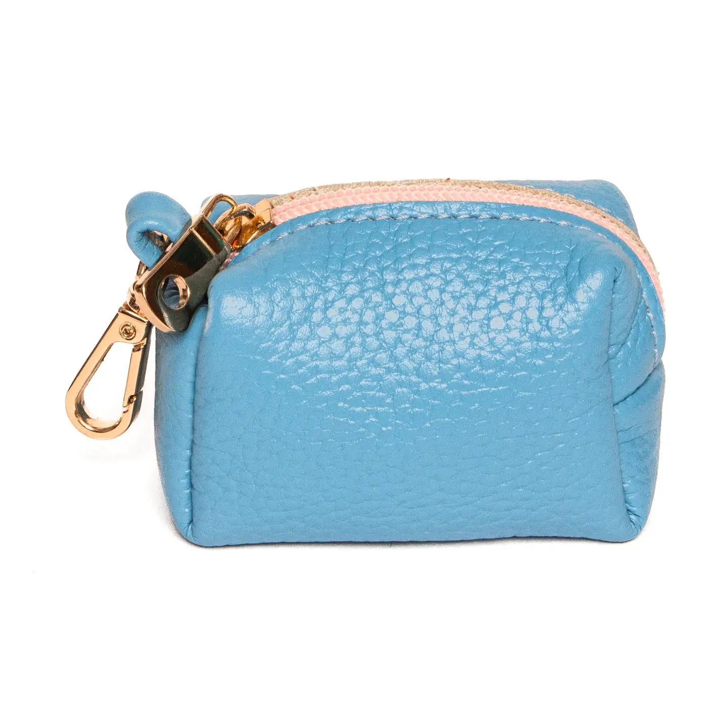 Leather Waste Bag Holder- Sky Blue - Crew LaLa