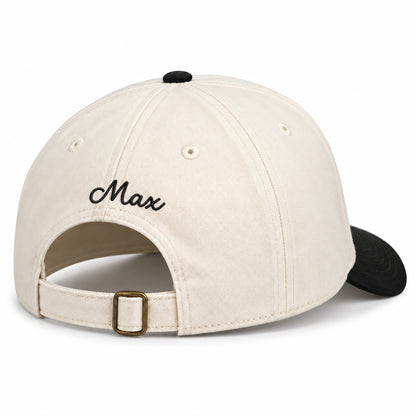 Black Dog Mom Social Club Hat – back with Max embroidery