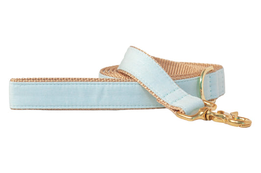 Aqua Linen Leash - Crew LaLa