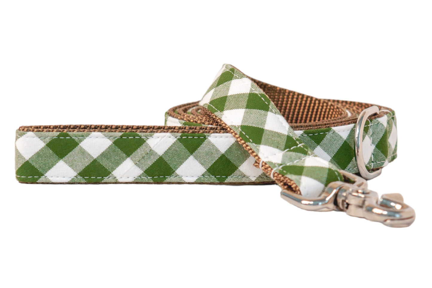 Avocado Check Dog Leash - Crew LaLa