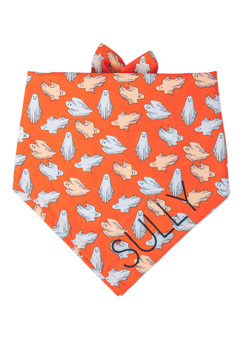 Ghostly Ghouls Dog Bandana- Glows in the dark!