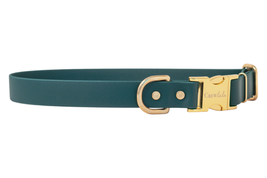 Hunter Green Biothane Collar - Crew LaLa