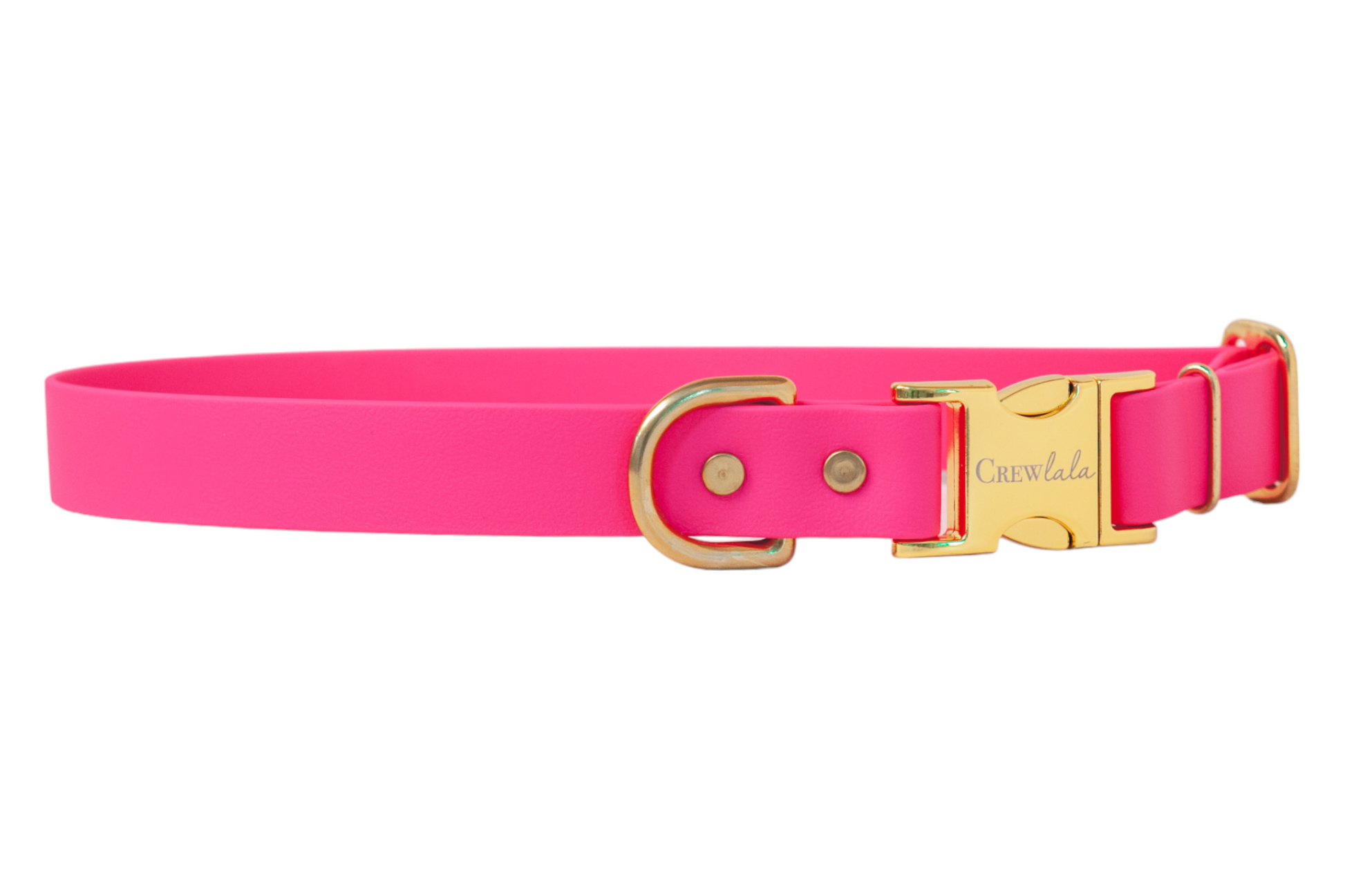 Hot Pink Biothane Collar - Crew LaLa