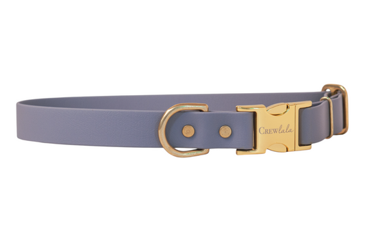 Slate Biothane Collar - Crew LaLa