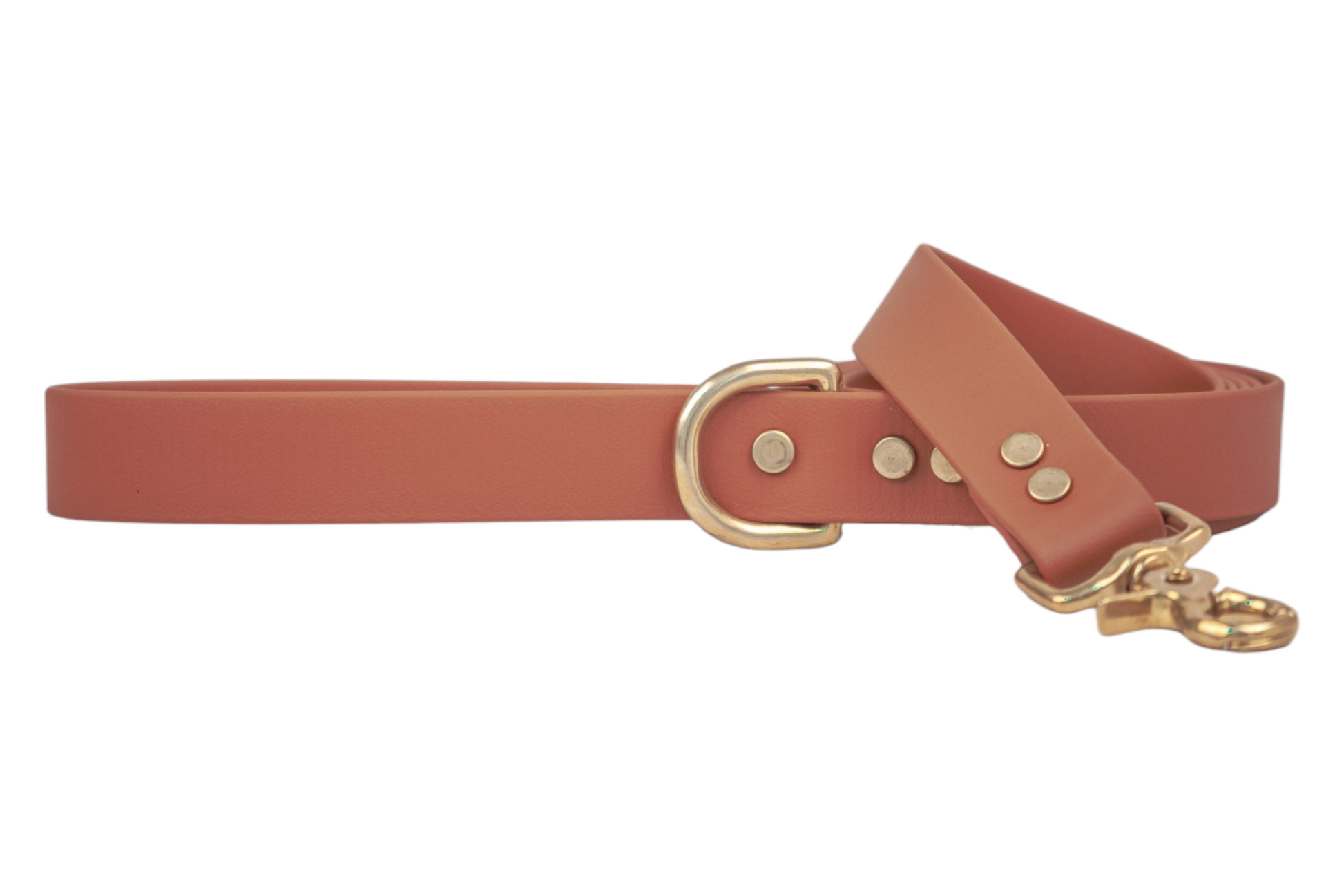 Tan Biothane 2' Traffic Leash - Crew LaLa