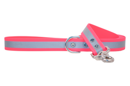 Reflective Neon Pink Biothane Dog Leash