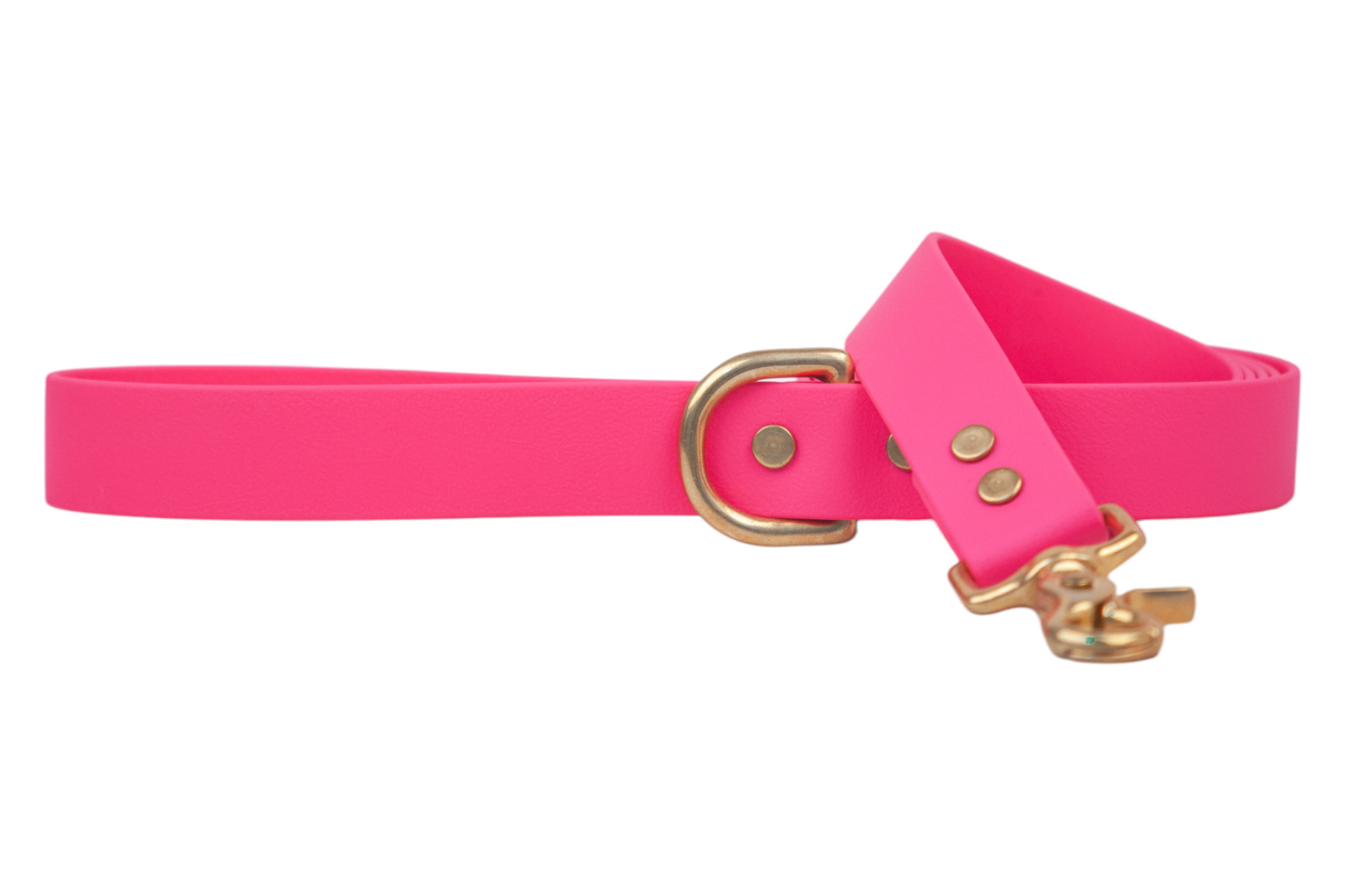 Hot Pink Biothane 2' Traffic Leash - Crew LaLa