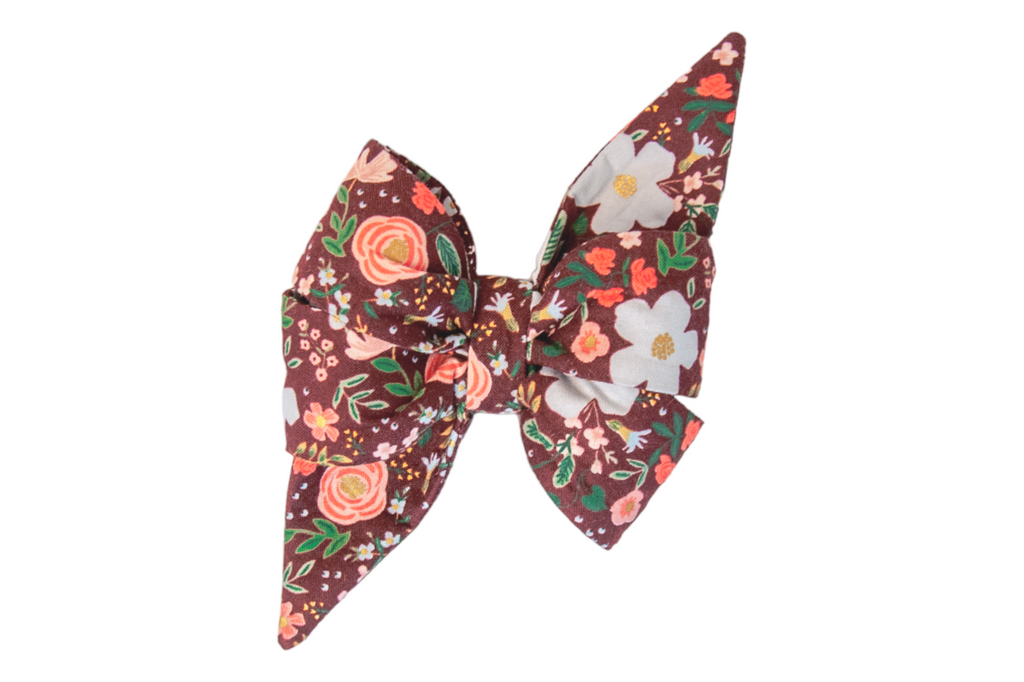 Bordeaux Blooms Belle Bow