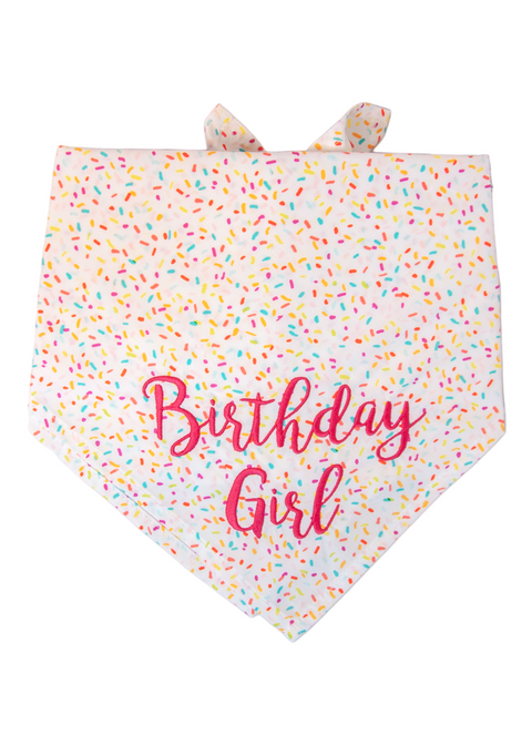 Birthday Girl Dog Bandana