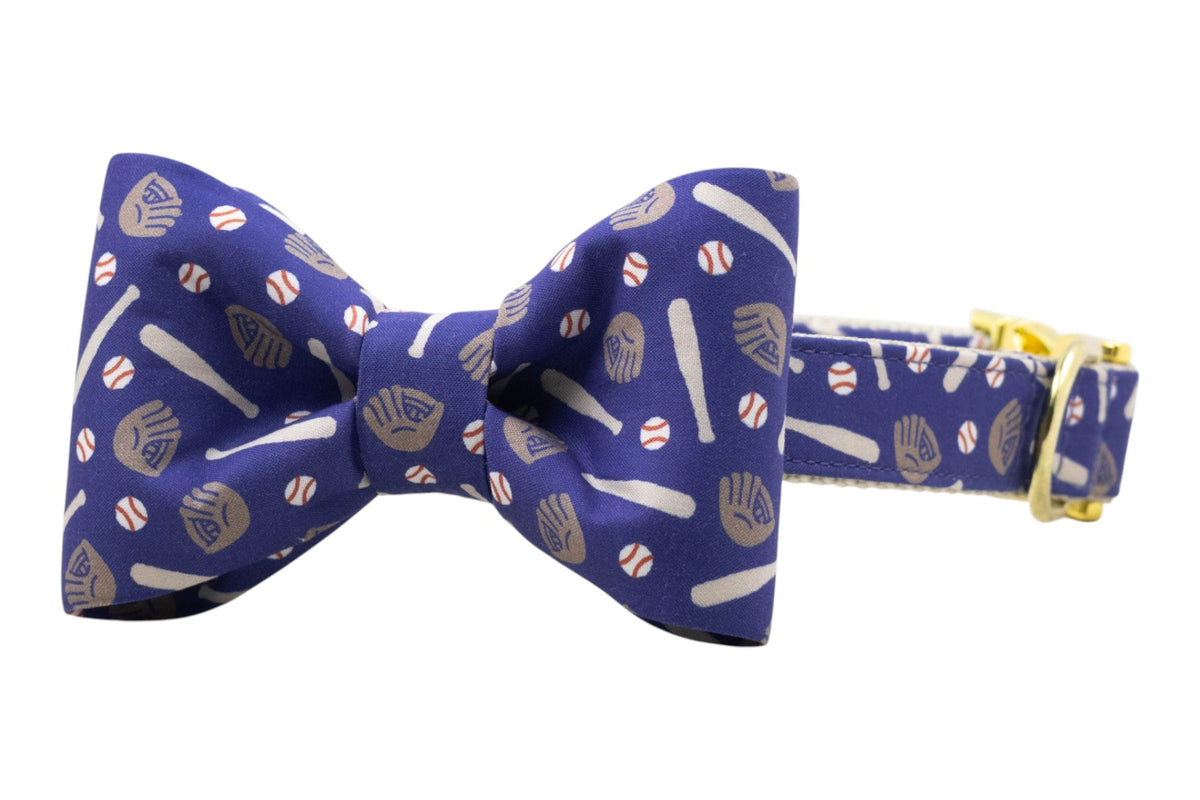 Play Ball Bow Tie Collar