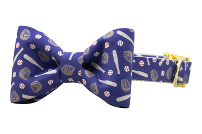 Play Ball Bow Tie Collar