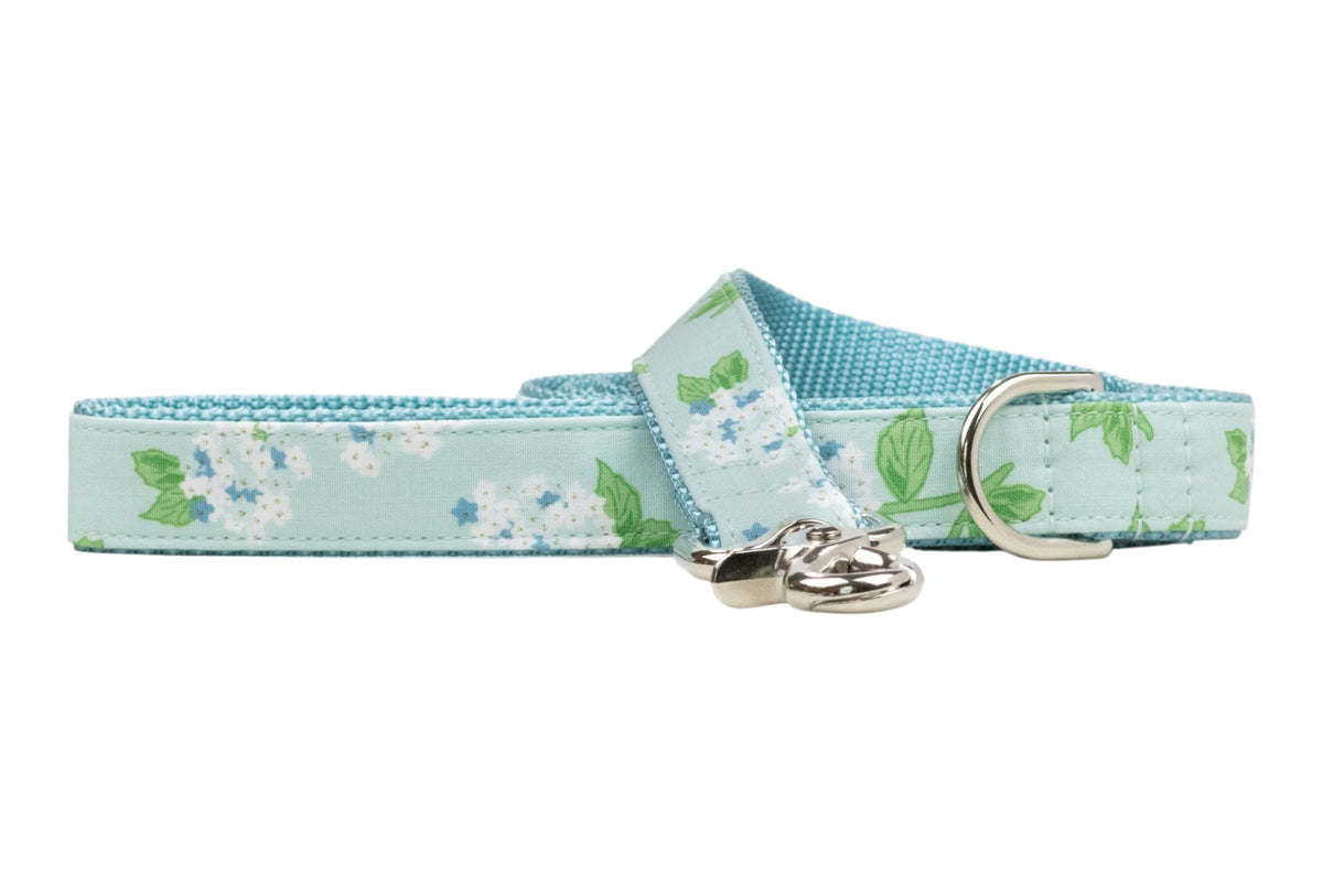 Blue Hydrangeas Dog Leash