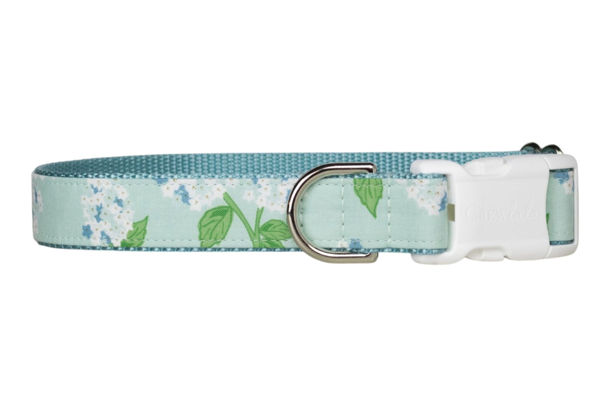 Blue Hydrangeas Dog Collar