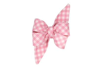 Blush and Bashful Picnic Plaid Belle Bow