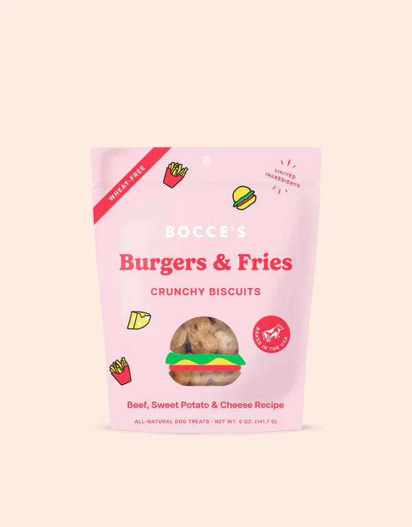 Bocce's Bakery "Burgers & Fries" Dog Treats - Crew LaLa