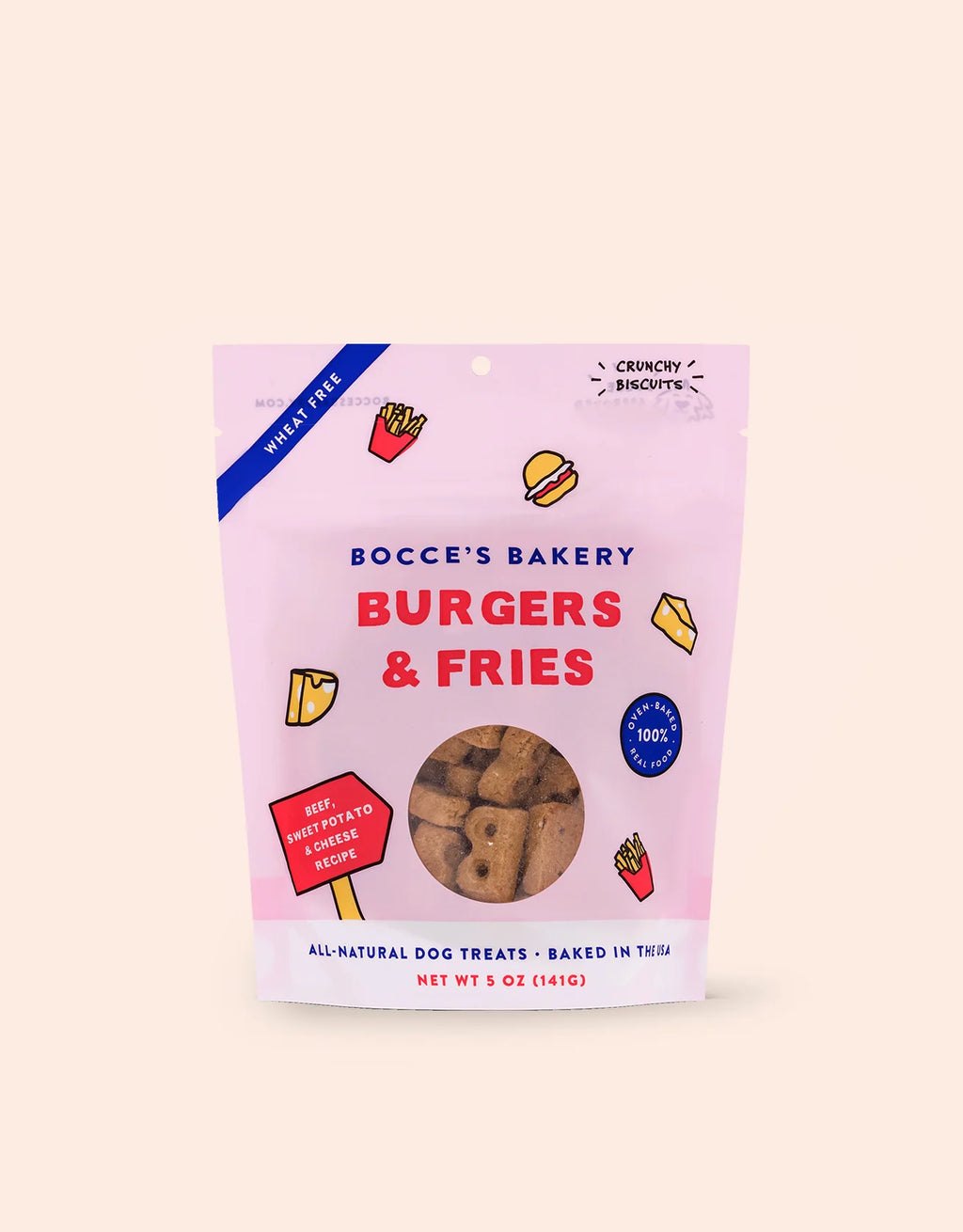 Bocce's Bakery "Burgers & Fries" Dog Treats