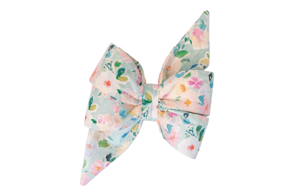 Cloudy Blooms Belle Bow
