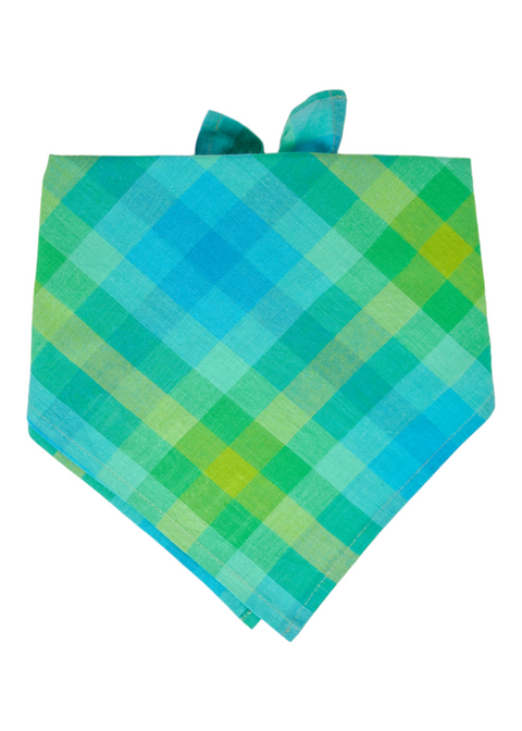 Hudson Plaid Dog Bandana