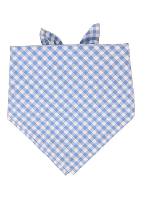 Periwinkle Picnic Plaid Dog Bandana