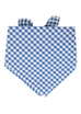 Royal Blue Picnic Plaid Dog Bandana