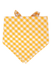 Mustard Check Dog Bandana
